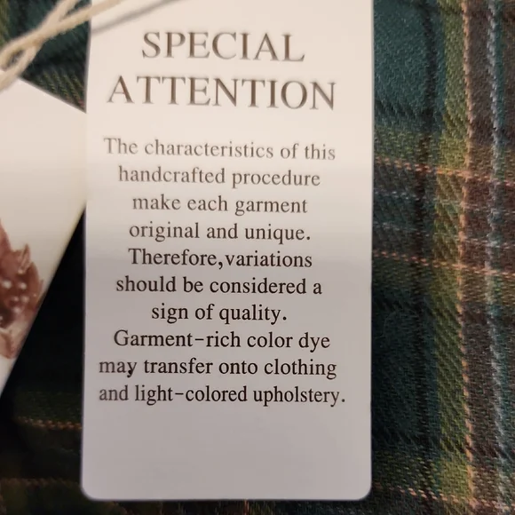 Chelsea & Violet Green Flannel Plaid Mini Dress. - Picture 12 of 14